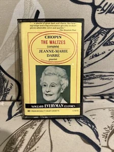 Chopin The Waltzes Vanguard Everyman Classics Cassette Tape Rare 1982 - Picture 1 of 5