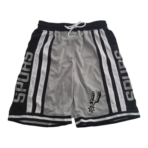 San Antonio Spurs NBA Ultra Game Basketball Shorts Gray / Black Size S, L, XXL Cover