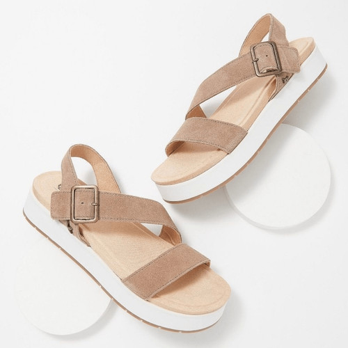 Koolaburra By UGG Serah Sandali Donna 7M Beige Anfora Cinturino