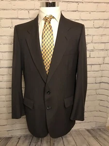 Geoffrey Beene Woolf Bros Gray Sportcoat Blazer Jacket 2 Button Single Vent ~38L - Picture 1 of 12