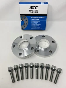 30mm Adapterscheiben + Radschrauben SCC für BMW 5er E39 LK 5/120 74,1 auf 72,6 - Bild 1 von 11