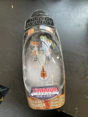 VEHÍCULO FUNDIDO A PRESIÓN STAR WARS SEBULBA'S POD RACER TITANIO (WDS75) Foto 1 de 2