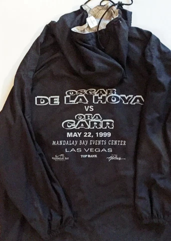 Brand New Oscar de la Hoya vs. Obar Carr Parker type boxing fight jacket Cover