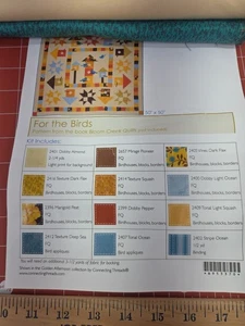 Kit de edredón para pájaros con tela sin patrón - Imagen 1 de 2