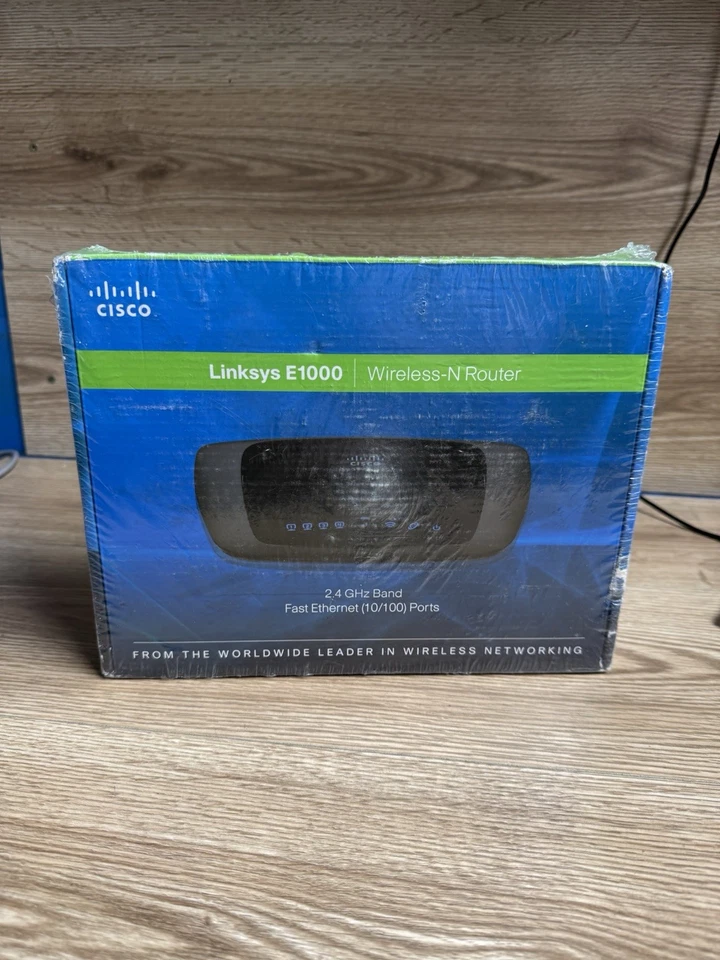 Linksys E1000 Wireless-N Router 2.4GHz Wi-Fi 4 NEW Sealed in Box - Image 1 of 4