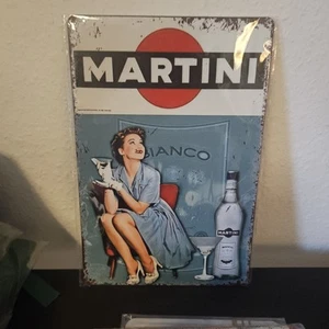 Martini Bianco Blechschild Vintage Retro Nostalgie 30x20cm - Bild 1 von 3