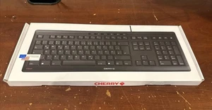 Cherry Stream Keyboard Wired USB SX Scissors Mechanism QWERTY Whisper-Quiet Sile - Picture 1 of 6
