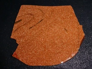 Goldstone slab- 5 1/2"   x 4 7/8    " rough- cabbing- collecting-science - Picture 1 of 3