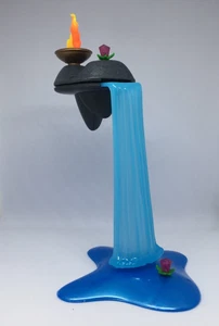 Playmobil Miniature waterfall with fire and rock - C39 - Picture 1 of 4