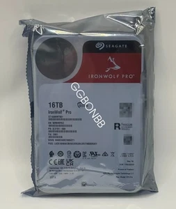 NEW ST16000NT001 Seagate IronWolf Pro 16TB 7200rpm 3.5" SATA-III NAS Hard Drive - Picture 1 of 2