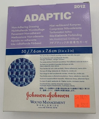 Apósito Johnson & Johnson ADAPTIC, estéril 3” X 3” - Caja de 50 2012 Foto 1 de 2
