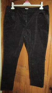 ladies black velvet skinny trousers from White Stuff size 18 - Picture 1 of 2