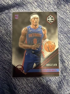 JALEN DUREN 2022-23 CHRONICLES LIMITED ROOKIE PISTONES ROJOS RC/149  - Imagen 1 de 5