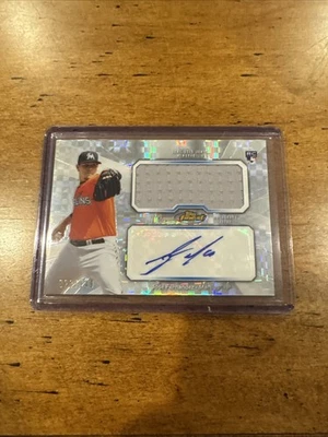 2013 Topps Finest Jose Fernandez RC Jumbo Patch Auto RPA Miami Marlins 23/149 - Image 1 of 3