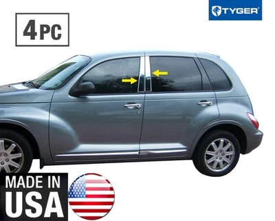 TYGER For 00-10 Chrysler PT Cruiser 4PC Stainless Steel Chrome Pillar Post Trim Foto 1 de 4