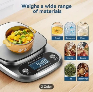 Digital Kitchen Scale 5kg/0.1g Precision Food Scale, For Cooking, Baking, coffee - Picture 1 of 8