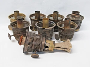 LOTE DE 8 QUEMADORES DE LÁMPARA DE ACEITE ALADDIN MODELO B PARA PIEZAS O RESTAURACIÓN - Imagen 1 de 20