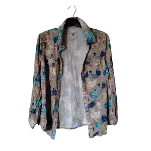 Cotton Rye Outfitters Rooster Print Button Up Shirt - Picture 1 of 4