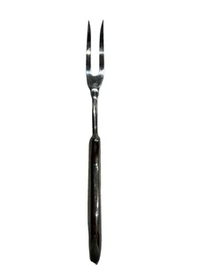 One Piece Stainless Steel Chef’s Carving Fork Silver Color With Black Japan Made - Picture 1 of 3