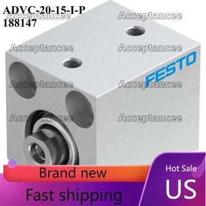 US FREE TAX New FESTO ADVC-20-15-I-P 188147 short stroke cylinder - Picture 1 of 6