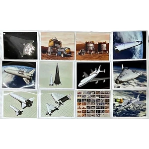 Vintage Lot of NASA Space Mars Shuttle Color Photos Concept Art Kodak 8x10 RARE - Picture 1 of 9