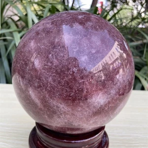 14,9 Pfund 6,1 Zoll Natürliche Erdbeere Quarz Kugel Kristallkugel Heilung Reiki Energie C5 - Bild 1 von 8