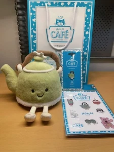 Jellycat vividly teapot with pin and sticker and original bag - Picture 1 of 6