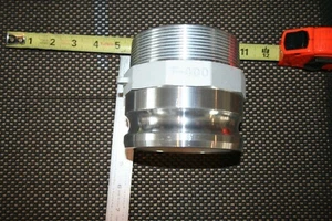 F-400 Trash Pump 4" Aluminum Male Camlock X 4" Male NPT Fitting  - Picture 1 of 4
