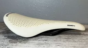 Bontrager SERANO PRO saddle 138 road bike race seat carbon rails tri trek white - Picture 1 of 13