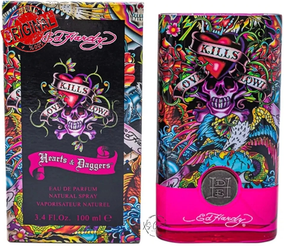 ED HARDY HEARTS & DAGGERS 3.4 / 3.3 OZ EAU DE PARFUM para mujer NUEVO en CAJA Foto 1 de 1