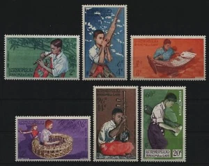 Laos 1957 - Mi-Nr. 60-65 ** - MNH - Musiker / Musicians - Bild 1 von 1