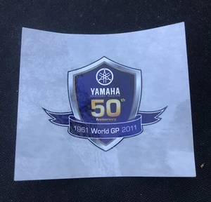 YAMAHA 50th ANNIVERSARY DECAL WORLD GP FACTORY RACING MOTOCROSS 1961-2011 - Picture 1 of 4