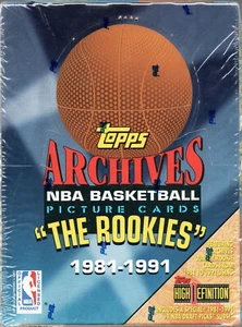 1993 TOPPS ARCHIVES "1981-91 LOS NOVATOS" CAJA DE TARJETAS DE BALONCESTO NBA - Imagen 1 de 1