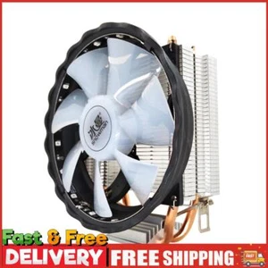 2 Heat Pipes CPU Cooler PC Radiator for Intel LGA (4 Pin No Light) ~ - Afbeelding 1 van 10