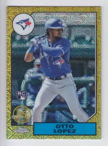2022 TOPPS CHROME OTTO LOPEZ RC SILVER PACK 35th MOJO ROOKIE T87C2-65 Blue Jays - Picture 1 of 1