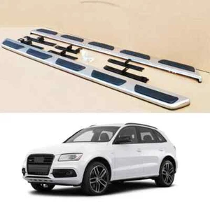 PARA AUDI Q5 2017+ ESTRIBERAS LATERALES ESTILO OEM NUEVO PAR DE ACERO INOXIDABLE - Imagen 1 de 11