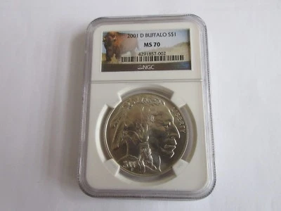2001-D , American Buffalo , NGC , MS 70 - Image 1 of 4
