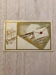 Vintage Birthday Greeting Postcard Series 783 Postmarked Oct 1911 Camptown PC59 - Picture 1 of 10