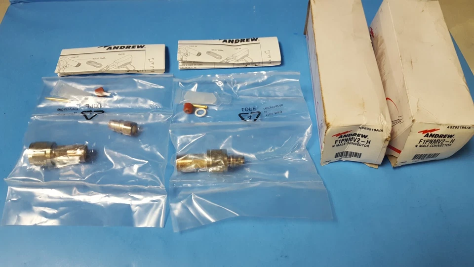 (2 pcs)N Male Connector, F1PNMV2-H,ANDREW,for HELIAX FSJ1-50A( Read Description) - Image 1 of 4