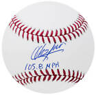 Baseball officiel signé Aroldis Chapman MLB avec 105,8 mi/h - (SS COA)