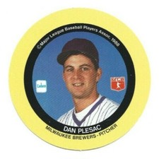 Dan Plesac 1989 Cadaco Game Disc - Milwaukee Brewers