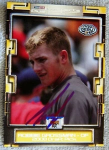 Pittsburgh Pirates Robbie Grossman Signed 2008 Tristar Prospect Plus Card Auto - Picture 1 of 1