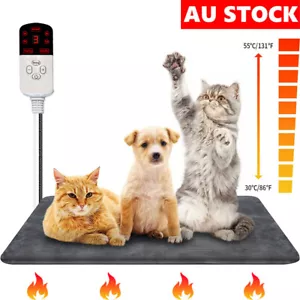 Pet Electric Heat Heated Heating Heater Pad Mat Blanket Bed Dog Cat Bunny Warm - Picture 1 of 10