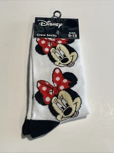 Calze Disney Novità Crew Calzini Adulto 9-13, Minnie Mouse Nuove - Foto 1 di 2