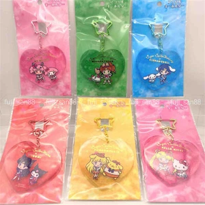 Sailor Moon Eternal x Sanrio Acrylic Keychain Complete Set 2022 NEW F/S - Picture 1 of 8
