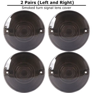 Smoke Turn Signal Light Len Cover For Harley Touring Electra Glide Ultra Classic - Picture 1 of 14