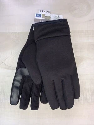 Guantes de invierno Isotoner Smart Dri XL negros para hombre nuevos con etiquetas-12293 Foto 1 de 4