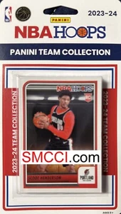 Portland Trail Blazers 2023-24 Hoops Team Set Scoot Henderson Murray Rookie Card - Picture 1 of 7