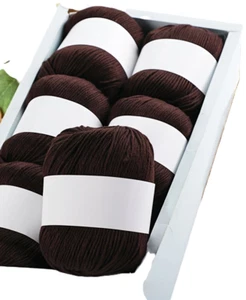 Baby-Wolle zum Stricken - 5 x 50 gr. -kaffeebraun - siehe Foto! - Bild 1 von 1