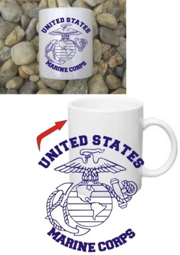 United States Marine Corps USMC Insignia Coffee Mug Tasse US Army Navy Seals WW2